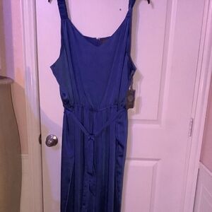 Vince Camuto cinched waist wide leg size 24W blue